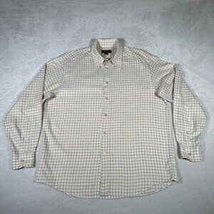 Ermenegildo Zegna Shirt Men Size XL Long Sleeve 100% Cotton Single Pocket Italy